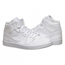 Кросівки чоловічі Jordan 1 Mid White (554724-130)