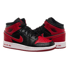 Кросівки жіночі Jordan Air Jordan 1 Mid “Bred”(Gs) (DM9650-001)